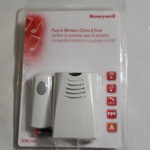 Honeywell Plug-in Wireless Chime and Push‎ Button doorbell new